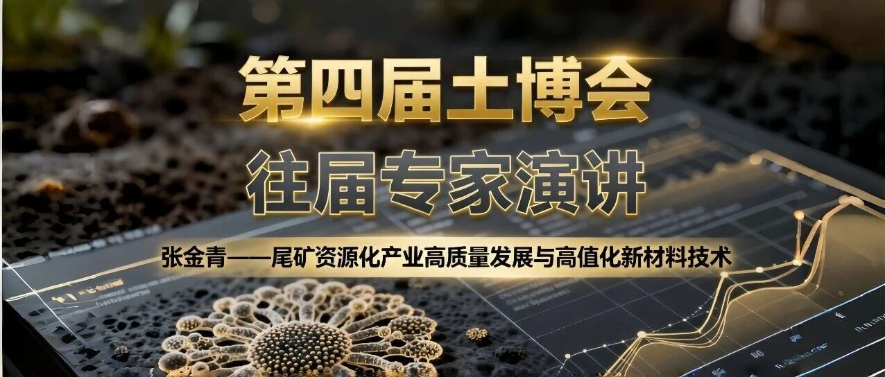 张金青 | 尾矿资源化产业高质量发展与高值化新材材料技术