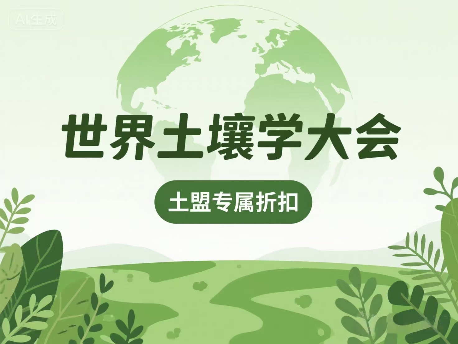 福利兜底！世界土壤学大会早鸟价已过？土盟专属折扣来袭，2月28日截止！